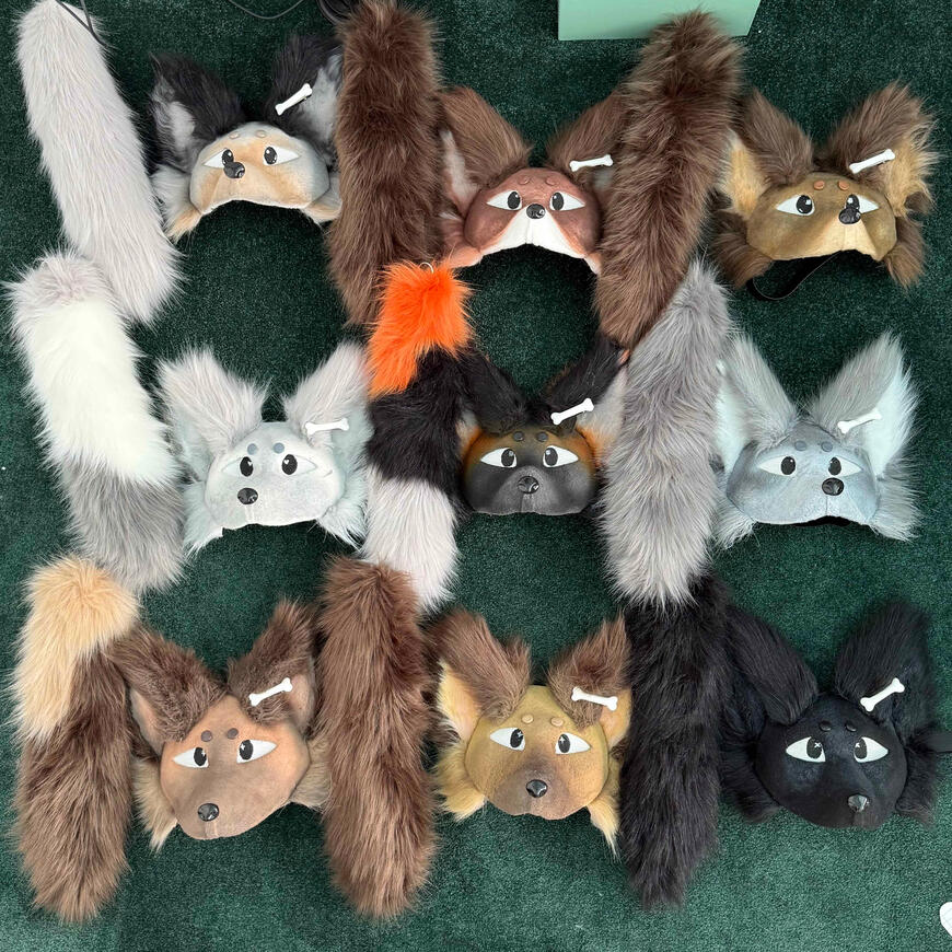 Minecraft Wolf Masks - SOLD